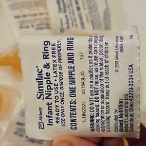 11 Similac Infant Nipples & Rings, Standard Flow, Ready to Use, Pack of 11